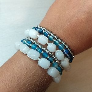 Genuine Semi Precious Stone Wrap Bracelets